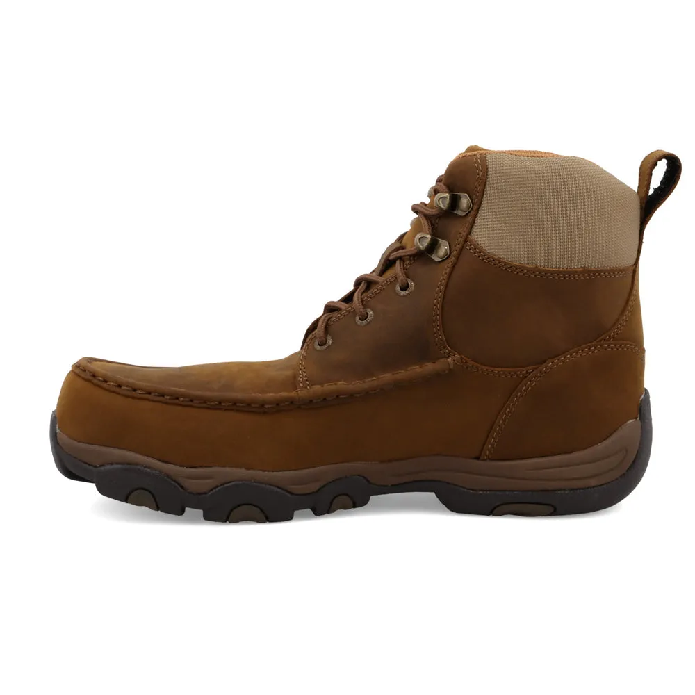 Twisted X 6″ Work Hiker Boot Distressed Saddle
